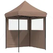 vidaXL Party-Zelt Braun 200 x 200 x 306 cm Oxford-Stoff