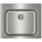 Teka Universe 60 T-XP 1B MAX, Unterbauspüle, Quadratisch, Edelstahl, Edelstahl, 1 Becken, Quadratisch