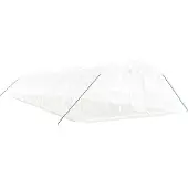 vidaXL Gewächshaus mit Stahlrahmen Weiß 80 m² 16x5x2,3 m