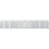 vidaXL Gabionen-Hochbeet 2 Stk. 400 x 50 x 60 cm Verzinkter Stahl