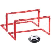 Playtastic Luftkissen-Indoor-Fußball, LEDs, Möbelschutz, 2 Tore, Batteriebetrieb
