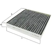 Knecht Innenraumluftfilter mit Aktivkohle MAHLE LAK 2033