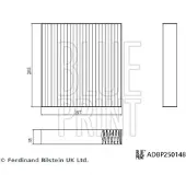 Blue Print Innenraumluftfilter mit Aktivkohle ADBP250148