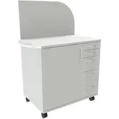 Fm Büromöbel Technikwagen »Oldenburg« grau, 110x150x64.2 cm