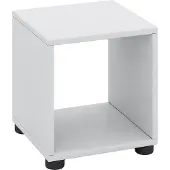 VCM Holz Würfel Badezimmer | Badregal | Maße: H. 34 x B. 31 x T. 30 cm | Sitzhocker - Benos-1 Fach