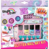 Style 4 Ever Glitter Nail Art Kit - - One Size - Kreatives Spielset