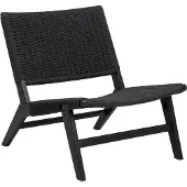 Ebuy24 Carson Sessel Lounge-Sessel Holz schwarz.