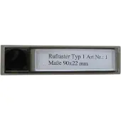 Bticino Ruftaster Typ1, Türstation Serie 900, 90x22mm, Mehrdraht-System, 1 Stk.