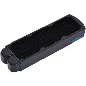 Alphacool 14438, Radiator, Kupfer, Stahl, Schwarz, 1/4", 80 mm, 286 mm