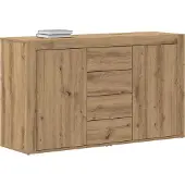 vidaXL Sideboard Artisan-Eiche 120 x 36 x 69 cm Holzwerkstoff