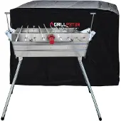Grillpeter Mangal Ararat Edelstahl 2mm Schaschlikgrill 9er Drehspieß Haube Motor