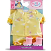Baby Born Regen-Outfit mit Mantel, Hose & Gummistiefeln für 43 cm Puppen