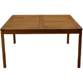 Miliboo - Gartentisch quadratisch Massivholz L147 cm AKIS