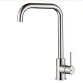 Ibergrif M22105A Küchenarmatur, Einhebel Spültischarmatur, Wasserhahn für Küche, Matt, Grau