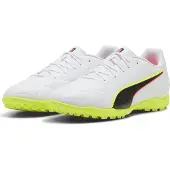 Puma KING 20 PLAY TT WHITE-GLOWING RED-YELLOW 44