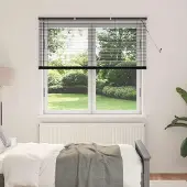 Syfax Jalousie Schwarz 150 x 140 cm 25 mm PVC