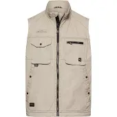 Camel active Outdoor Weste mit Innentaschen in Beige | Gr.: 4XL