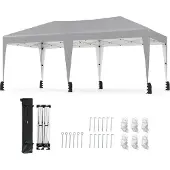 Northix 3 x 6 m Pop-Up-Pavillon mit UV-Schutz, Grau