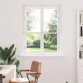 Syfax Jalousie Weiß 150 x 70 cm 25 mm PVC