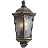 QAZQA Klassische Außenwandleuchte Antikgold IP44 - Havana Half