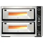 Thule - Pizzaofen PF6262 DE elektrisch - 4+4x Ø30cm | 10 kW | 400V - Edelstahl 2 Backkammern