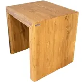 Holz4home Massivholz Hocker Bank aus Eiche mit Baumkante XS