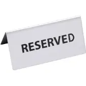 Contacto Tischschild RESERVED, schwarze Laserung
