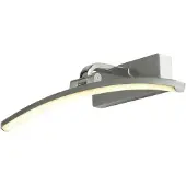 Licht-Erlebnisse LED Bilderlampe mit Schalter Metall verstellbar B: 40 cm in Silber 3000 K warmweißes Licht 404 lm Modern