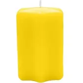 Kopschitz Kerzen Sternkerzen Zitrone Gelb 80 x Ø 60 mm, 8 Stück