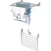 Foxydry Wand-Wäscheständer aus Aluminium, Wäschetrockner für innen und außen – Fold Down 60 cm