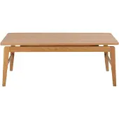 Ebuy24 Essex Couchtisch aus Naturholz, Natur, mit Ablagefläche, 60x60x45 cm