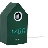 Karlsson - Wecker Cuckoo Led - Grün - 9x9x15.8cm