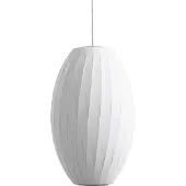 HAY Nelson Cigar Crisscross BB Hängelampe Ø33cm - Herman Miller , Weiß, für Esszimmer, Kunststoff