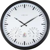 Nextime - 4306ZW - Wanduhr - 50,5cm - schwarz - Sunflower