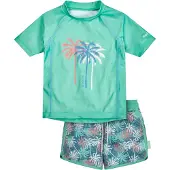 Playshoes UV-Schutz Bade-Set Palmen in mint | Gr.: 86/92
