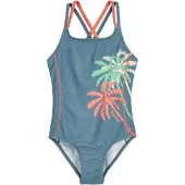 Playshoes Badeanzug "Palmen" in Hellblau - 158/164