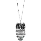 Elli Halskette Eule Kristalle 925 Sterling Silber Elli Schwarz