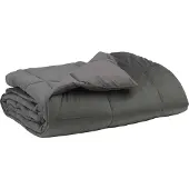vidaXL Ganzjahresbettdecke Gepolstert Hellgrau 200 x 200 cm Mikrofaser