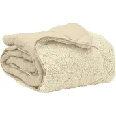 vidaXL Ganzjahresbettdecke Gepolstert Creme 135 x 220 cm
