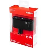 Modecom Royal CG2U2Q Kfz-Ladegerät, Schwarz, 2x USB Port, Überladungsschutz, LED-Anzeige, kompatibel mit PKW und LKW 12 V-24 V