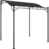 Syfax Markise Anthrazit 2x2,3 m 180 g/m² Stoff und Stahl