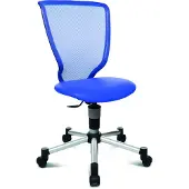 Topstar Drehstuhl Titan Junior - blau Sicherheitsdoppelrollen für alle Böden.