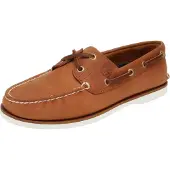 Timberland für Herren. TB0A43V98771 Bootsschuhe aus braunem Leder (43 W), Wohnung, Schnürsenkel, Lässig