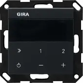 Gira UP-Radio IP System 55 2320005 Schwarz m