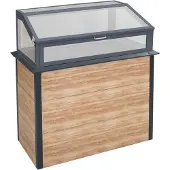 Westmann Primus-Multi Plus M Metall Hochbeet mit Frühbeetaufsatz Holzoptik