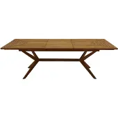 Miliboo - Ausziehbarer Gartentisch mit integrierter Verlängerung aus Massivholz B180-240 cm SANTO