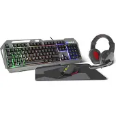Speedlink LUNERA 4in1 Illuminated Gaming Set, black - DE layout