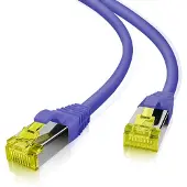 Helos Patchkabel Cat 6a S/FTP RJ45 lila 3m AWG26/7 LSZH GHMT