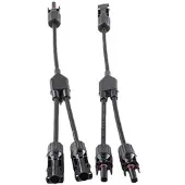 Fothermo 2-fach MC4 Parallelstecker (Paar) - Länge 30 cm