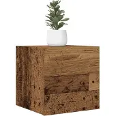 vidaXL TV-Wandschränke 2 Stk. Altholz-Optik 30,5x30x30 cm